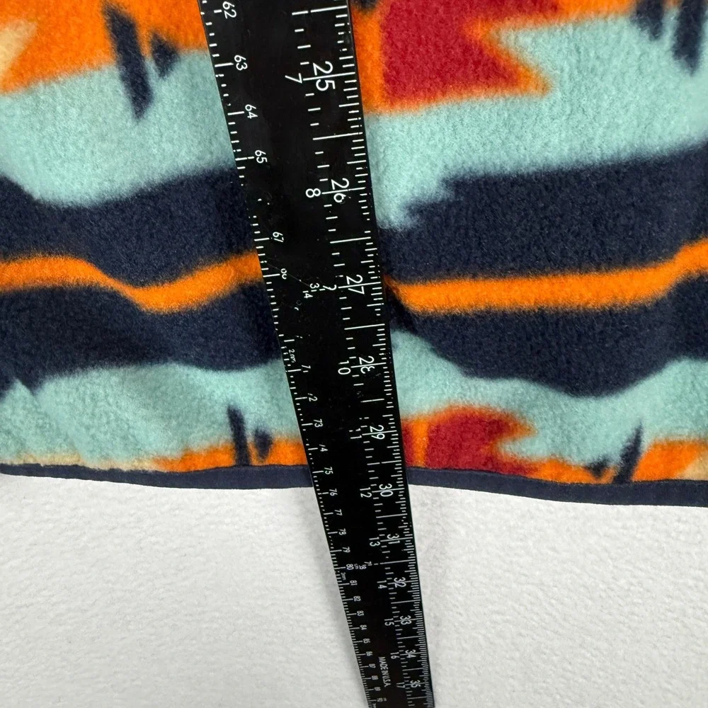 COMO X Fleece Pullover Mens Large Multicolor Southwestern Aztec 1/4 Snap Neck